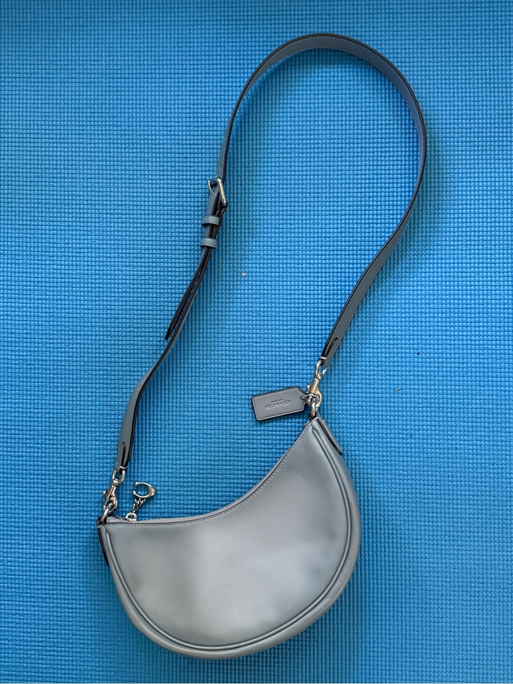 Coach Mira Shoulder Bag CM583 – Silver/Grey Blue Glovetanned Leather